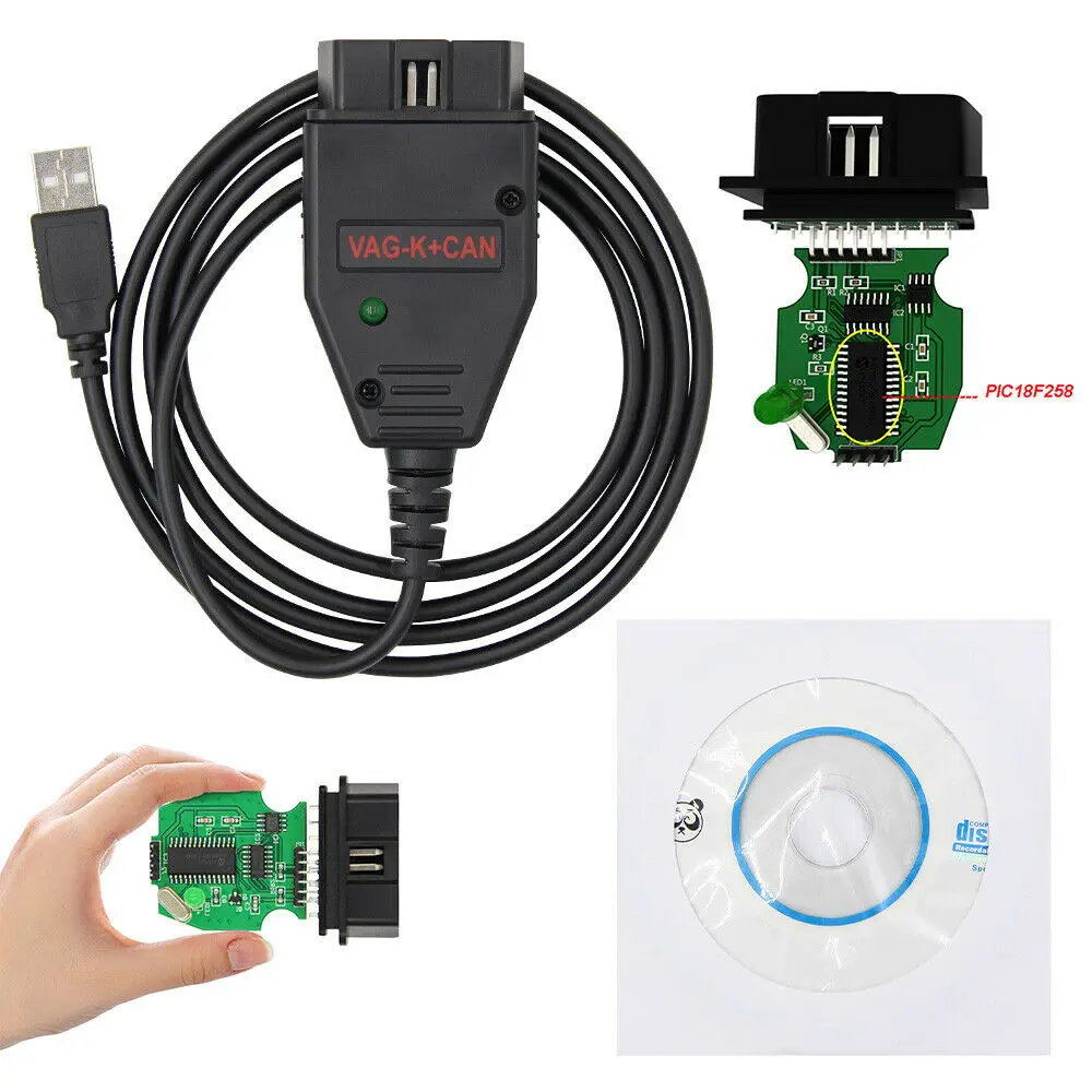 Diagnostic Cable Tool USB OBD Interface Test Line VAG K+CAN With Switch Automobile Fault Detection for VW AUDI |