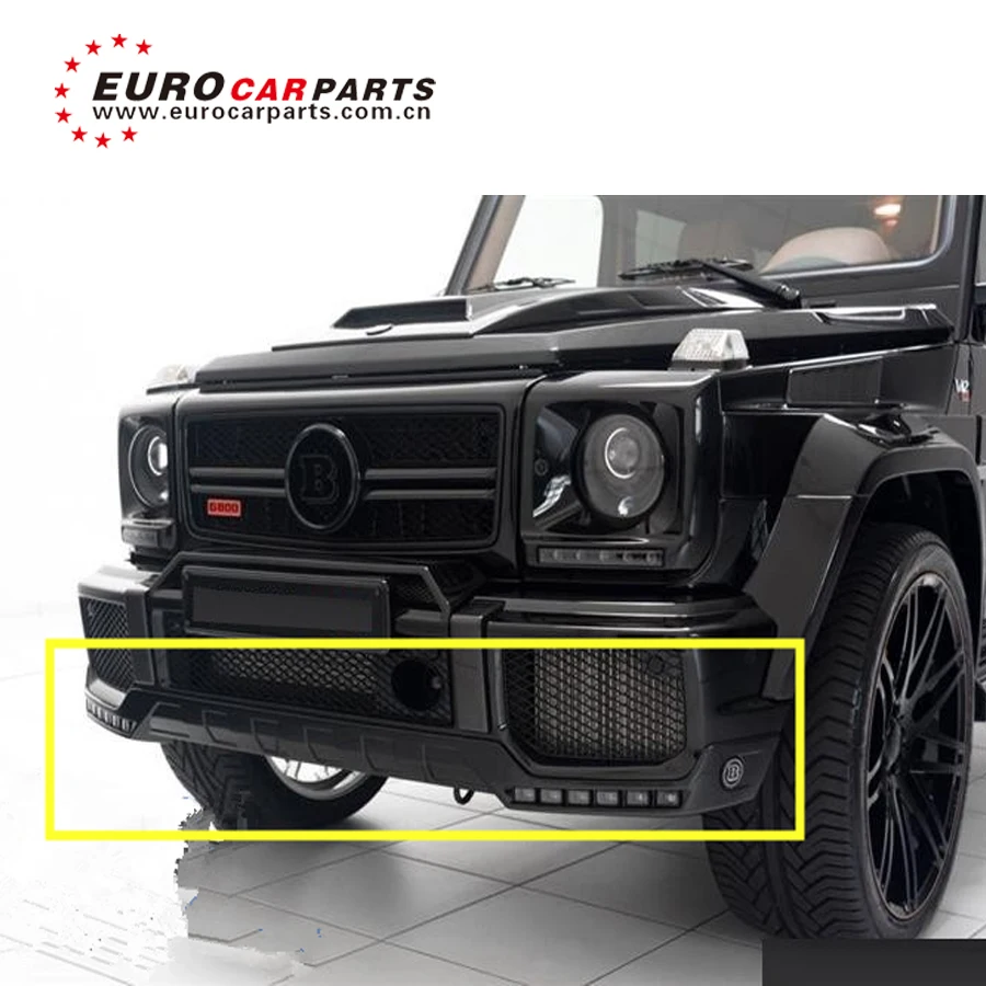 Передний бампер G CLASS W463 (G63/G65) G63 спойлер с черным и серебряным 12 шт. светодиодный