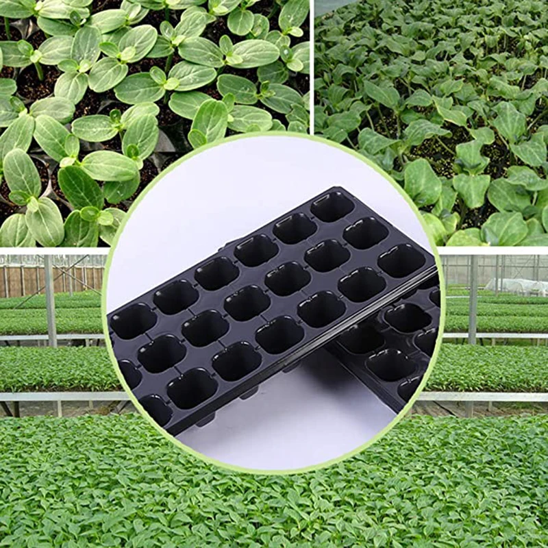 21/32/50/72/105/128/200 Holes Cells Seeding Tray Plastic Nursery Grow Box Seed Sowing Flats Garden Greenhouse Tools Plant Flower