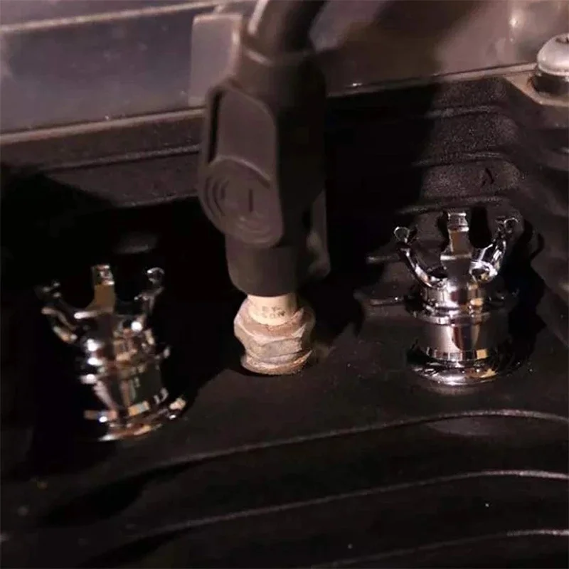 

4pcs Motocross Screw Cap For Harley Twin Cam Sportster XL883 XL1200 Crown Style Spark Plug Head Bolt Cap Covers Accessories