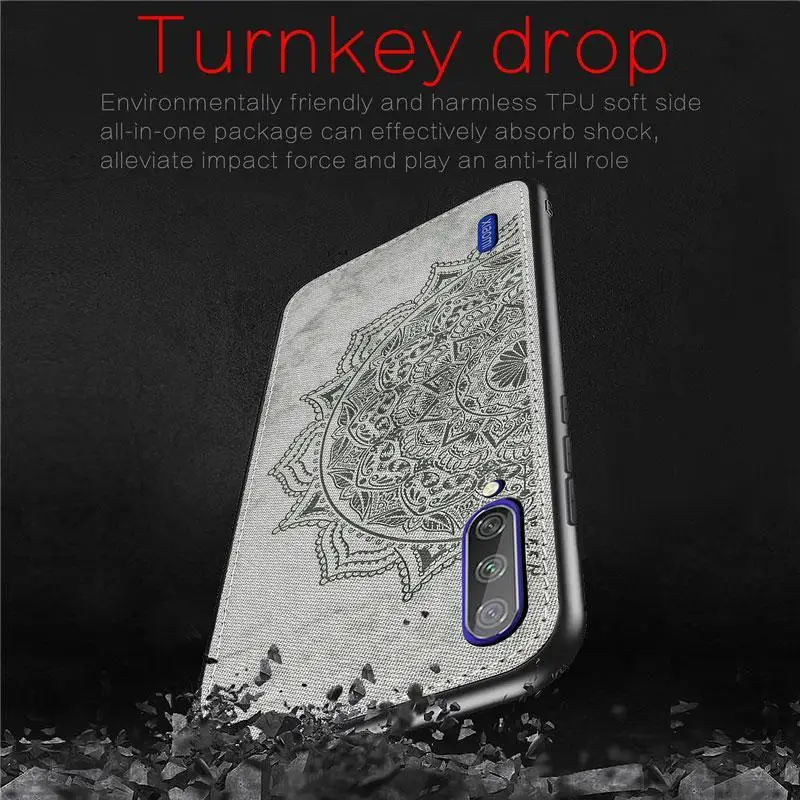Тканевый чехол из ТПУ для Xiaomi Redmi Note 8 7 Pro 7A 6A K20 Mi 9 A2 Lite F1 с рисунком мандалы задняя