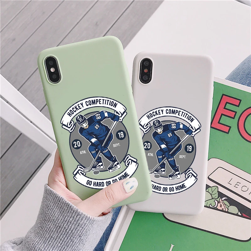 Новинка чехол для телефона из ТПУ соревнований по спорту и хоккею iPhone 11 Pro MAX X XS XR 7