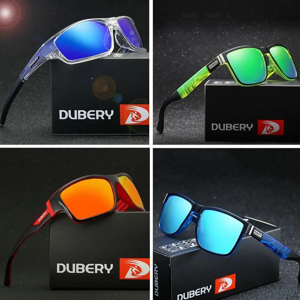 Бренд dubery Дизайнерские мужские очки поляризованные черные водительские