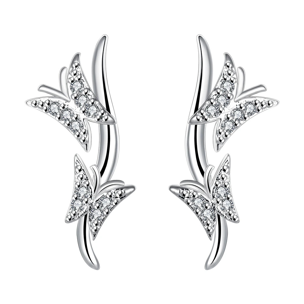 

Женские серьги из серебра 925 пробы, с фианитом