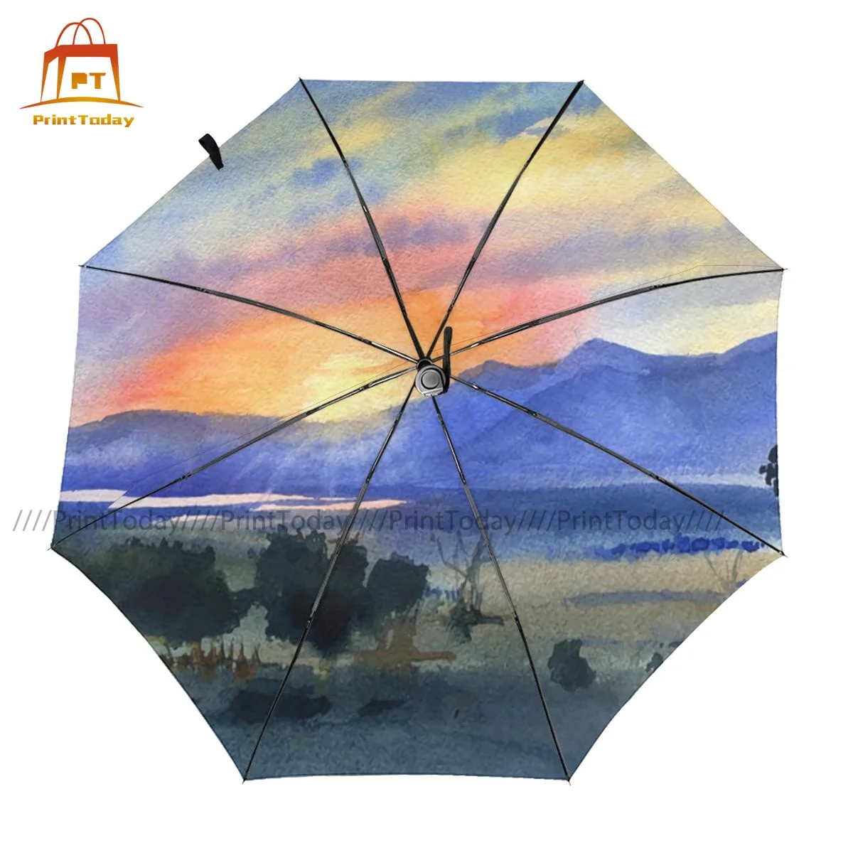

Journey Umbrella Unique Portable Umbrella Painting Outdoor Waterproof Automatic Umbrella
