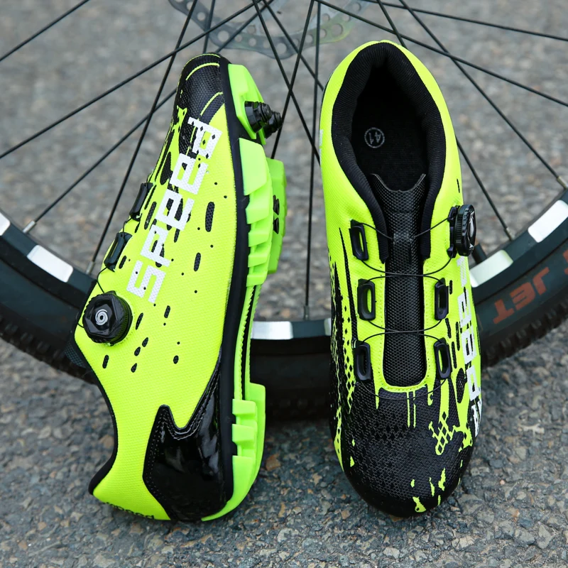 

Self-Locking MTB Cycling Shoes Men Red Sport Bicycle Shoes Self-Locking Original Cycling Sneakers MTB Women Mountain Bike Shoes
