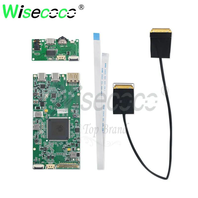 full set Wisecoco 4k USB-c type-c плата драйвера с клавиатурой mini hdmi 40pin edp интерфейс для 4k планшета ноутбука мини ПК Дисплей - Цвет: full set