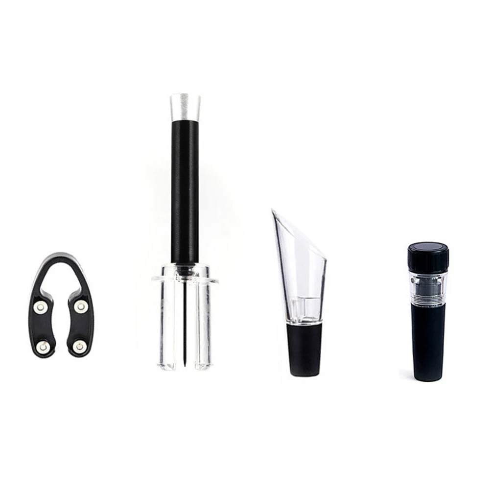 4 Pcs Red Wine Bottle Opener Cork Remover Easy Air Pump Pressure Corkscrew Tools | Дом и сад