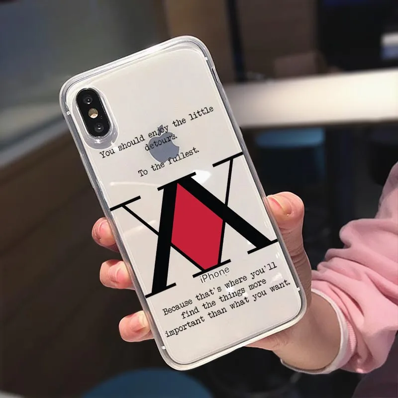 Чехол для телефона в стиле аниме Hunter X hunter 3 мягкий чехол iPhone 12 11 13 Pro Max XR XS 8 7 Plus Mini