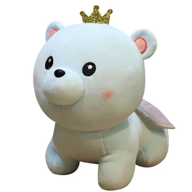 

25-60cm 3 patterns Stuffed cute Angel Bear plush toys Teddy Bear pillows Standing bear soft cushion Luxury filling gift for kids