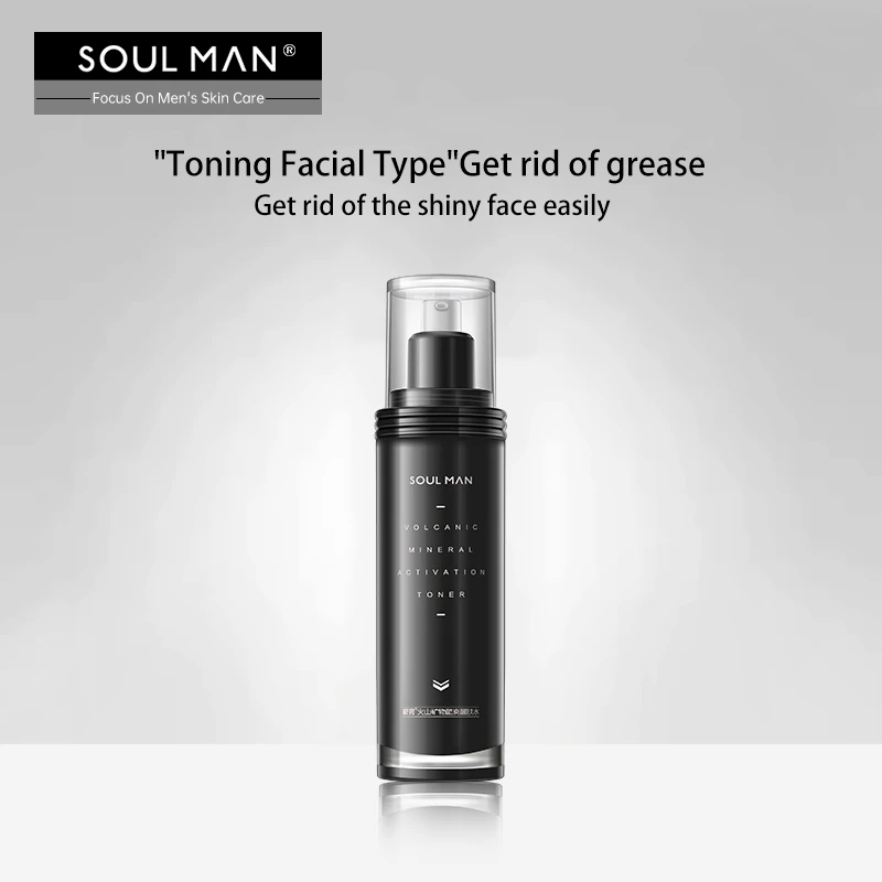 Тоник с вулканической минеральной активацией SOUL MAN мужское увлажняющее сужение