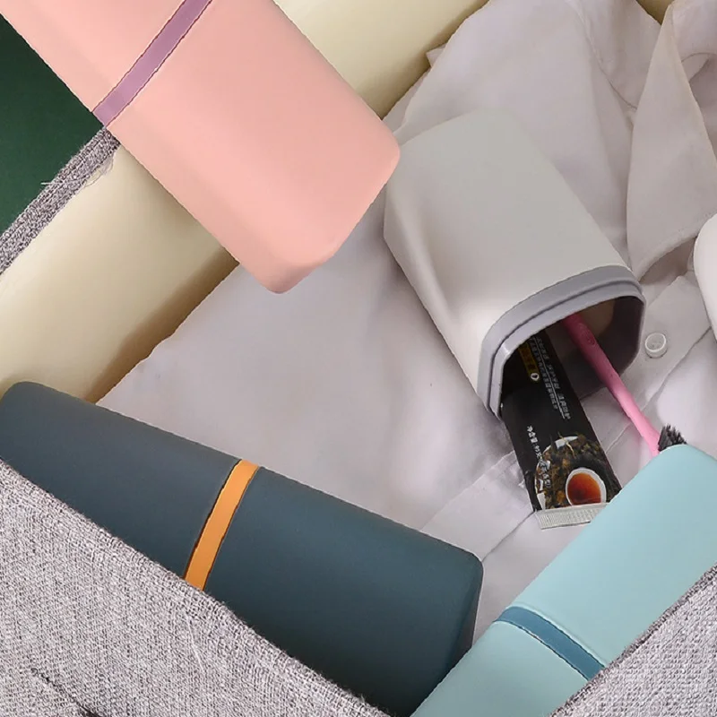 

Portable Toothbrush Holder Box Travel Camping Toothbrush Toothpaste Case Household Storage Cup Bathroom Accessories