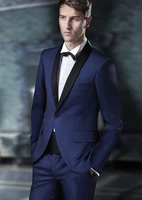 jeltonewin 2021 formal navy blue business party men suits for wedding groom blazer slim fit tuxedo prom costume homme mariage