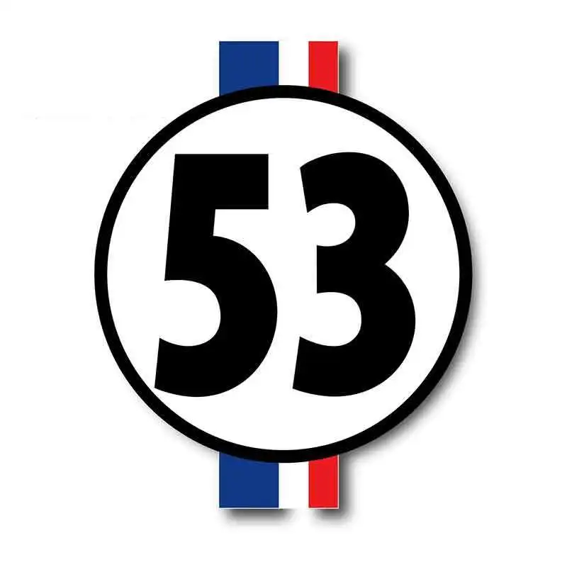 

Fuwo Trading Sticker Herbie The Love Bug 53 Creative Car Sticker Accessories Motorcycle Refrigerator Window Sticker PVC