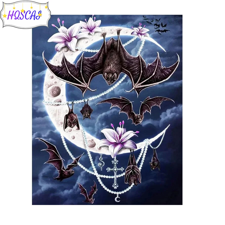

Full Square/Round Diamond Painting Flower bat animal 5d Diamond Embroidery landscape Mosaic Cross Stitch Home Decor art pictures