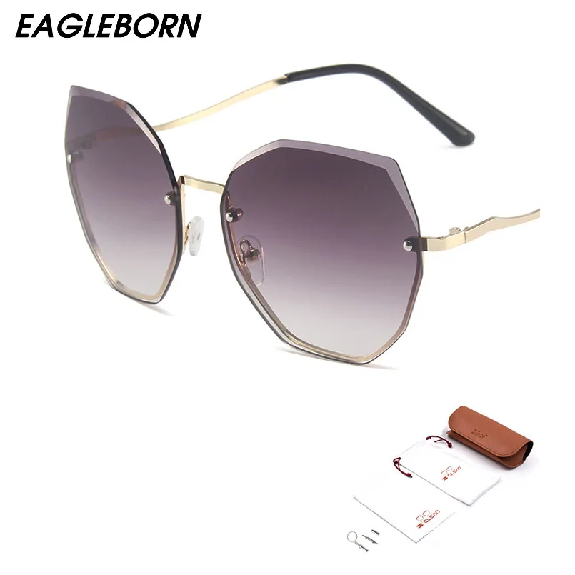 

Женские солнцезащитные очки без оправы, поляризационные солнцезащитные очки с градиентом, SDKGLS15, 2021