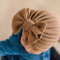 solid color baby hat spring autumn winter bow headband baby girl headband hat lovely warm baby headband baby photography props