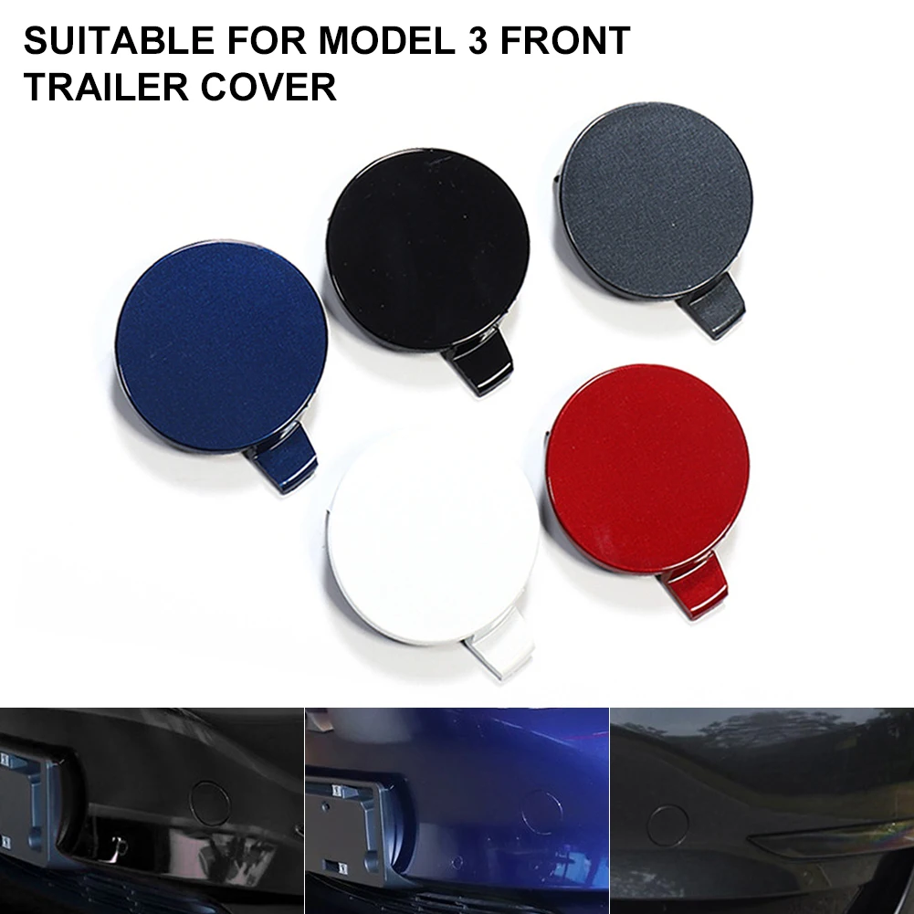 

Front Bumper Tow Hook Cap Cover Replacement for Tesla Model 3 Accessories Front Tow Hitch Cover Car Styling Exterior Accessories