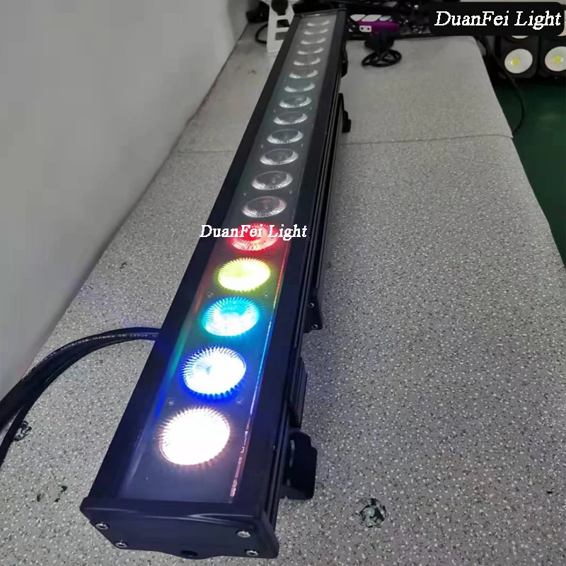 6 Лот ip65 led настенная балка шайба света 18x18 Вт 6in1 RGBWA UV светодиод лампы размытого