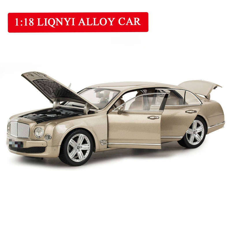 Имитация 1:18, большой литой автомобиль из сплава, роскошная модель автомобиля, Игрушечная машина, открываемая дверь, модель, детское украшение, подарок, игрушки для мальчиков