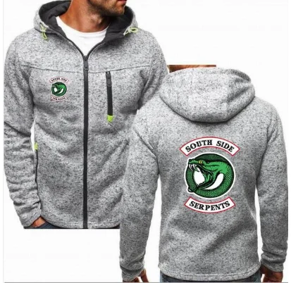 

NEW RIVERDALE South Side Serpents Man Hoodies Print Sweatshirt Zipper Popular Hip Hop Jacket Unisex Popular Keep Warm Coat