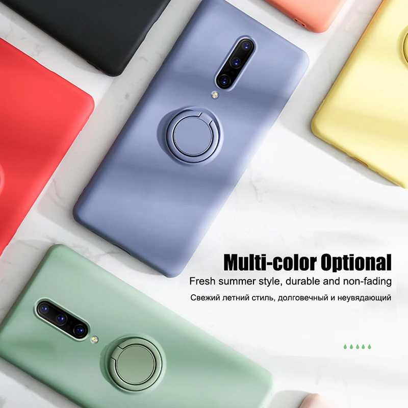 Оригинальный жидкий силиконовый чехол для телефона s Oneplus 7 Pro Роскошный с