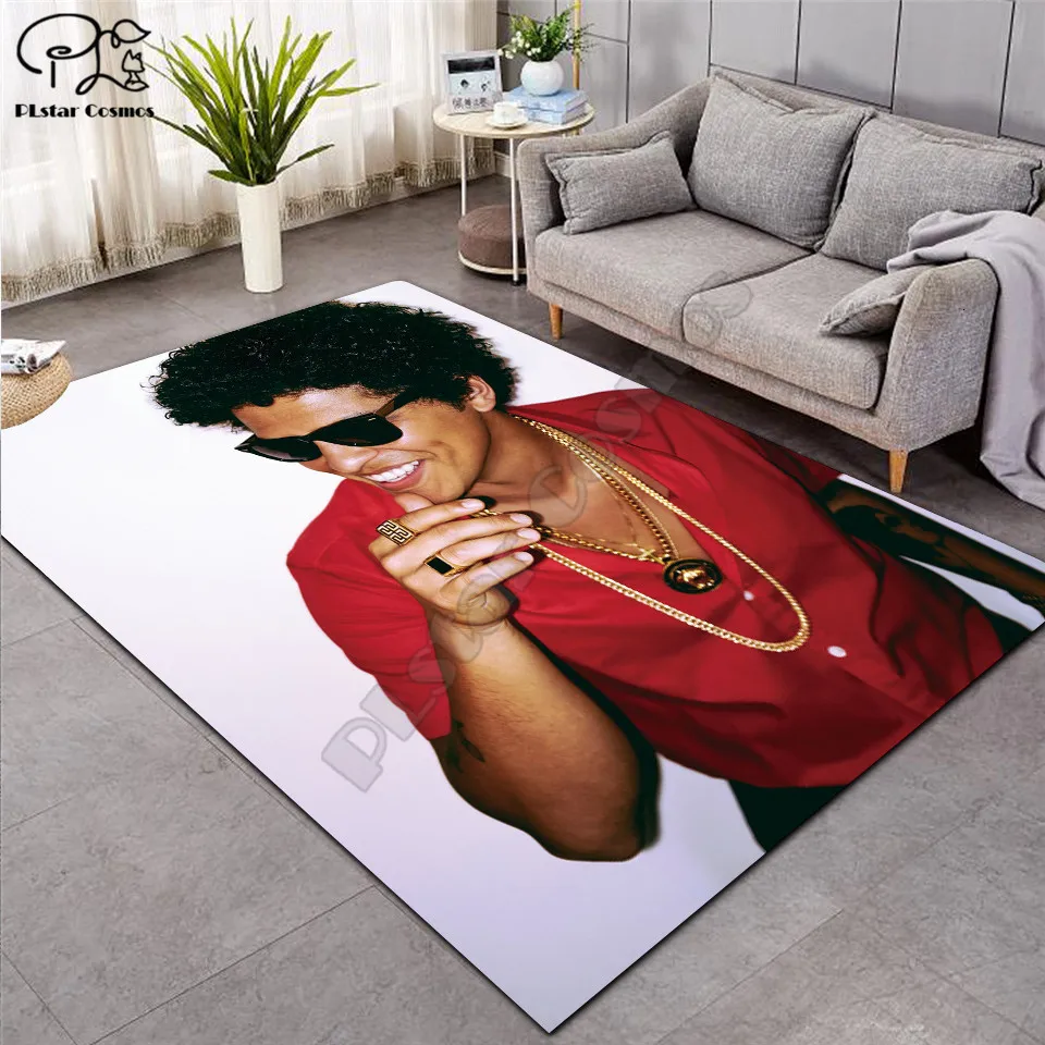 

Квадратный нескользящий напольный коврик с рисунком Бруно Мар, 3D нескользящий коврик для столовой, гостиной, мягкой спальни