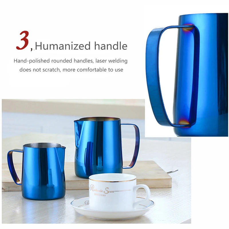 Ручной кувшин для вспенивания молока из нержавеющей стали кофе эспрессо бариста