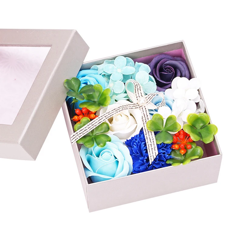 Мыло ручной работы роза Подарочная коробка гвоздика мыло цветок Гортензия