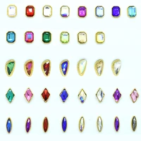 10pcslot charm alloy 3d nail art rhinestone decorations shiny crystal jewelry diamonds stone manicure accessory supply