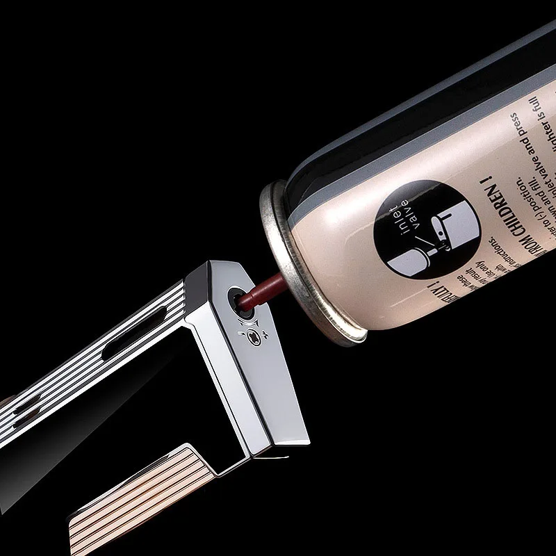 Высокая Давление с прямым впрыском двойной пламени горелки газовая зажигалка Turbo