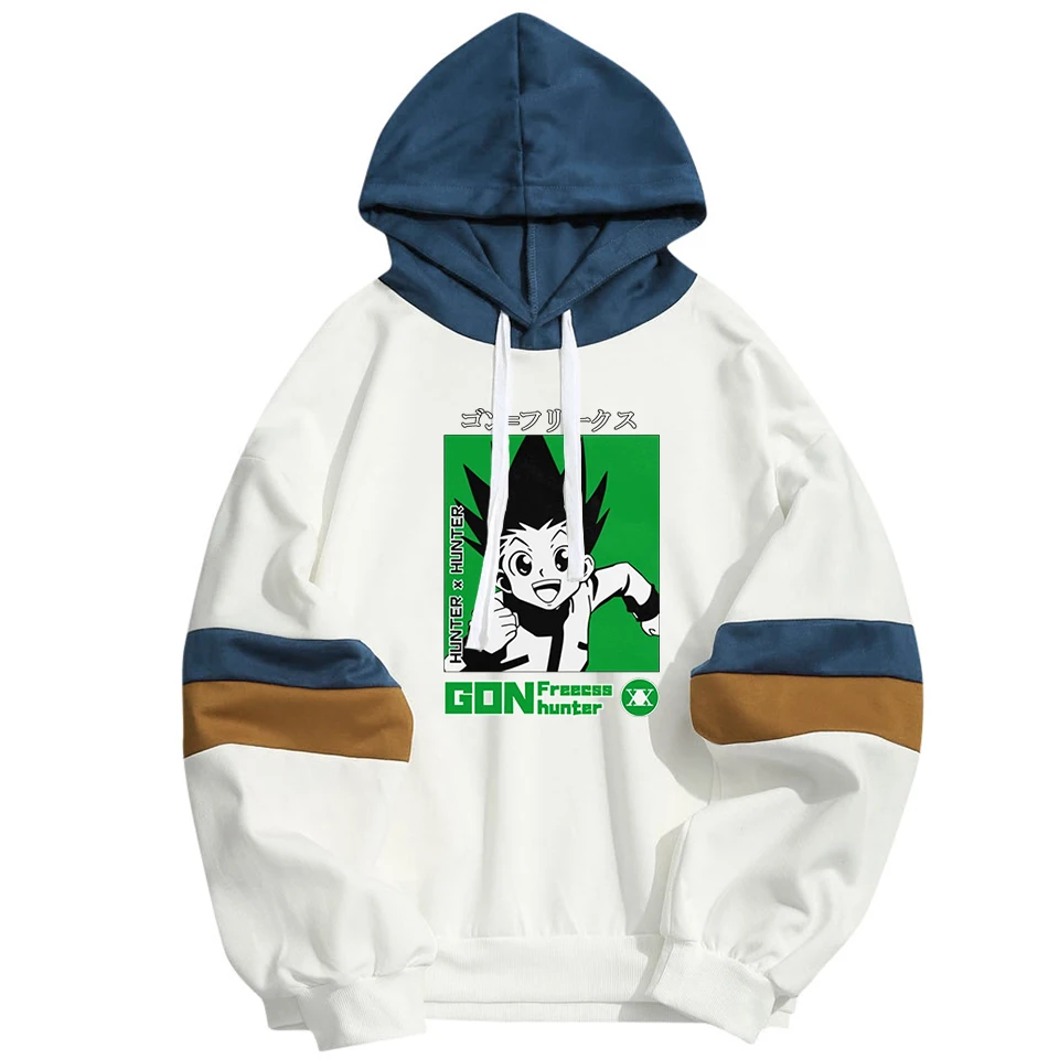 Аниме Hunter X кошка Толстовка иероглифами дизайн мужские и женские толстовки Гон