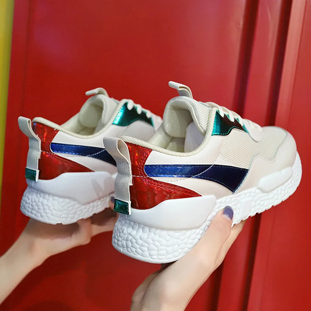 

SAGACE Casual Sports Shoes For Female Women Mesh Breathable Shoes Fashion Round Toe Sport Sneakers Women Shoes Autumn Winter
