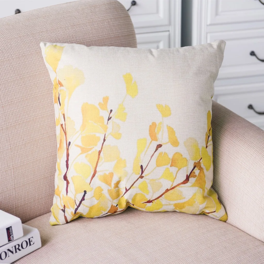 Гинкго ветви и осенних листьев чувство сильное Чехлы Диван Гостиная балкон