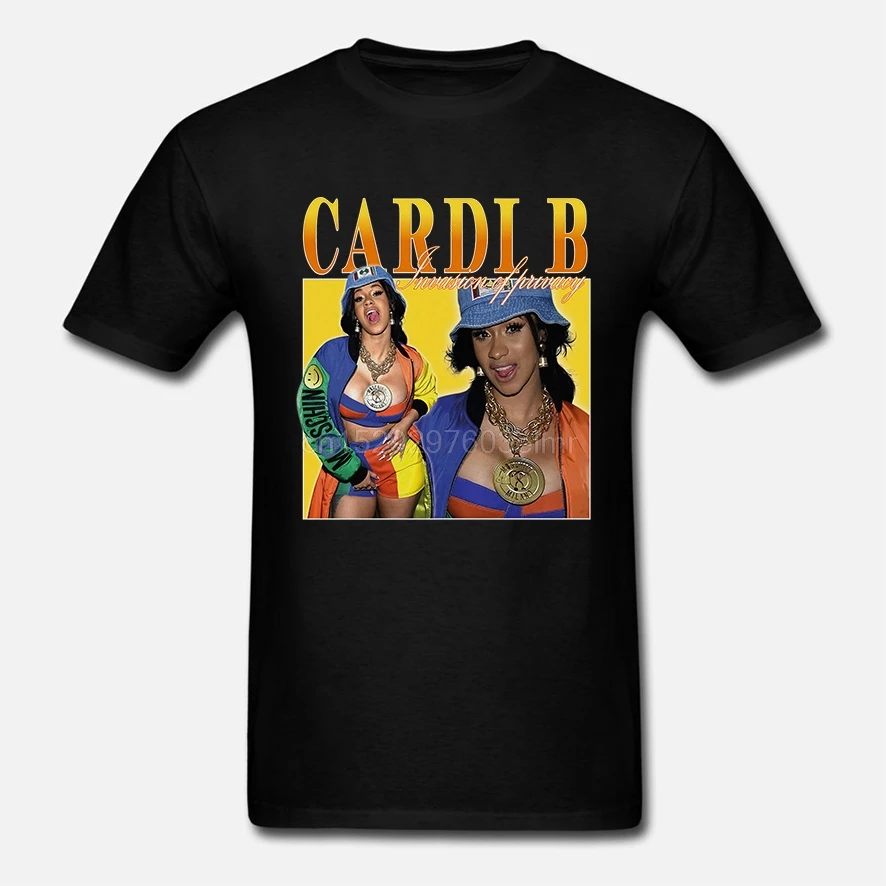 Вдохновленный Cardi B t shirt Tour Merch limited edition хип хоп рэп|Мужские футболки| |