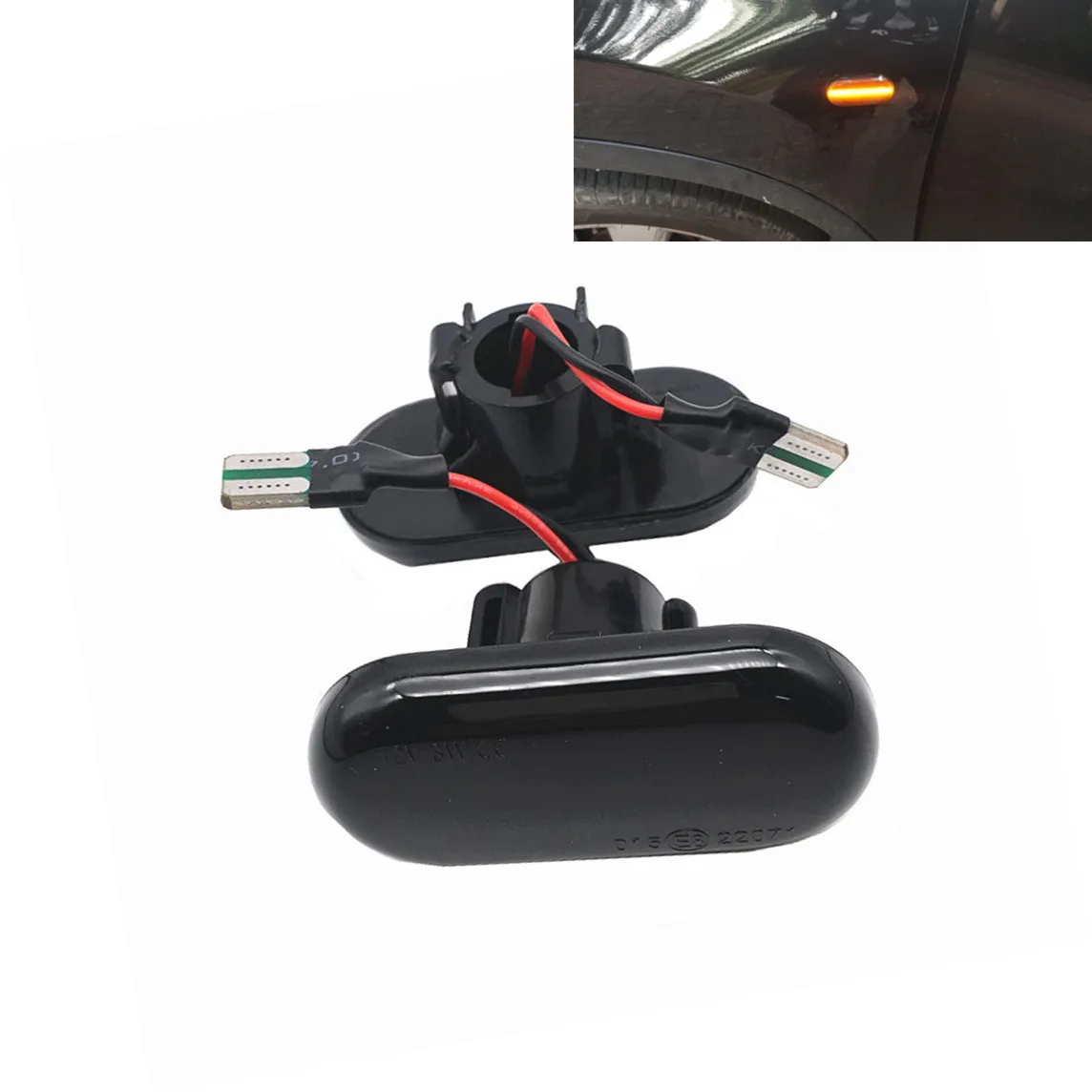 2X светодиодные динамические поворотники боковые габаритные огни для Renault Clio Trafic