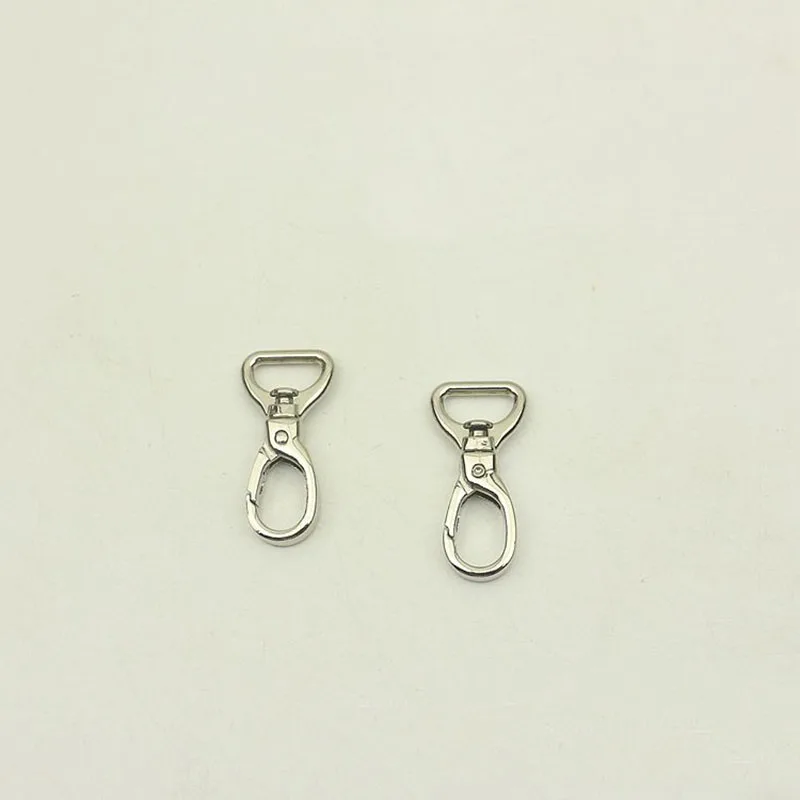 20pcs 16mm Metal Leather Buckles for Bag Strap 1/2 inch Swivel Clasp Lobster Keychain Clip Buckle Trigger Snap DIY Hardware