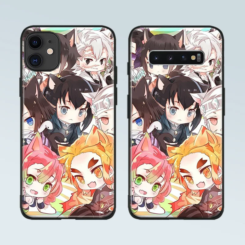 hashira kimetsu no yaiba phone case cover shell for iphone se 6s 7 8 plus x xr xs 11 pro max samsung s note 8 9 10 20 plus ultra free global shipping