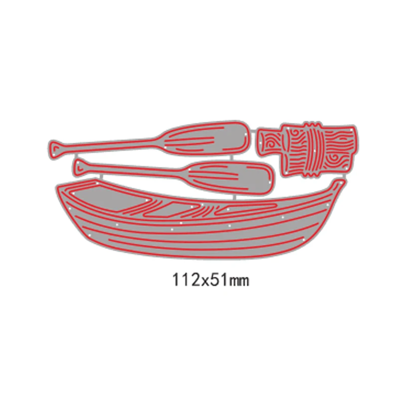 Гребная лодка с лопастями для открыток пресс формы скрапбукинга катер резки