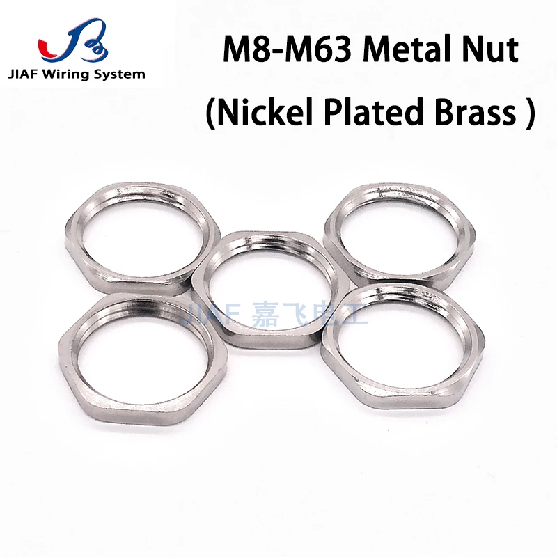 

Metal Nut Metric Thread Lock Nut Use For Screw Fixing Nickel Plate Brass Standard Screw Nut M8/10/12/14/16/18/20/25/32/40/50*1.5