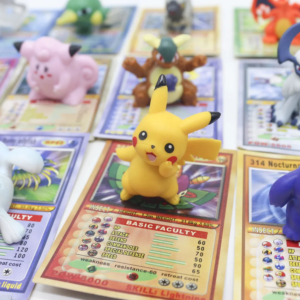 TAKARA TOMY покемон куклы с коллекция карт игрушки для детей битва торговая фигурка карточная игра золотые карты фигурки