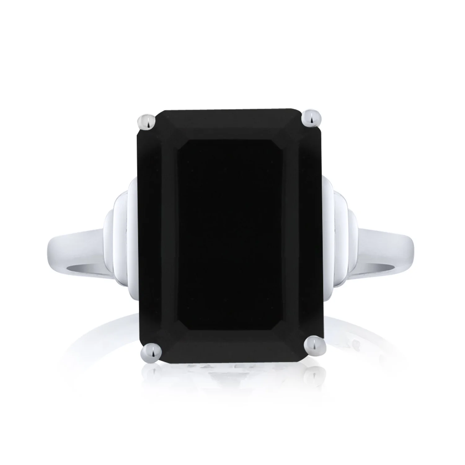 Цельное 925 пробы Серебряное большое кольцо с драгоценными камнями 5 00 карат