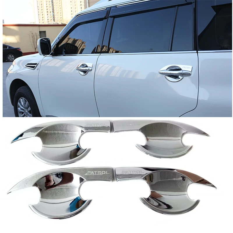4 шт. хромированные накладки на дверные ручки для NIssan патруль Armada Y62 аксессуары 2013