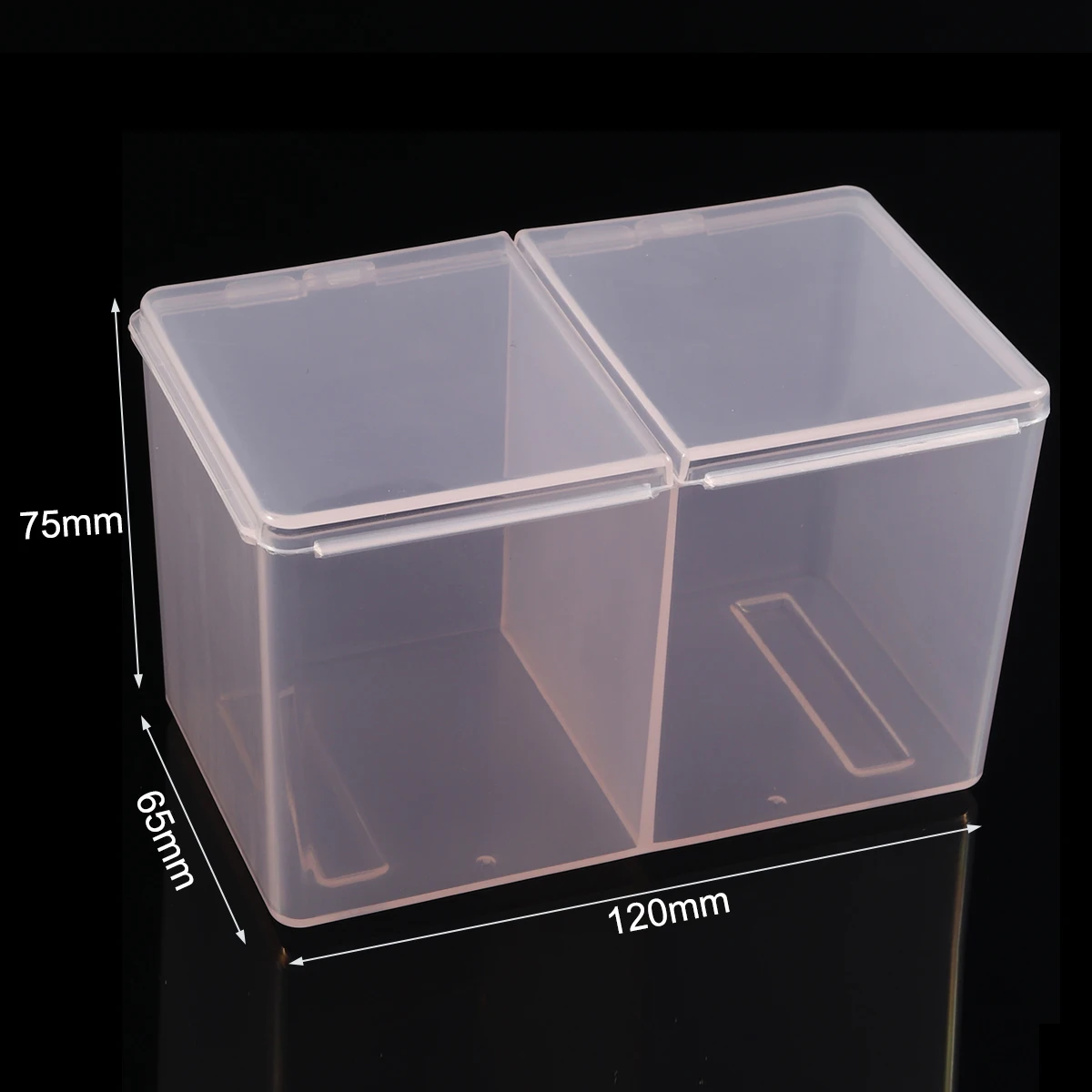 Nail Art Plastic Clear Organizer Container Gel Polish Remover Cleaning Cotton Pad Swab Box Storage Case Holder Manicure Tool |