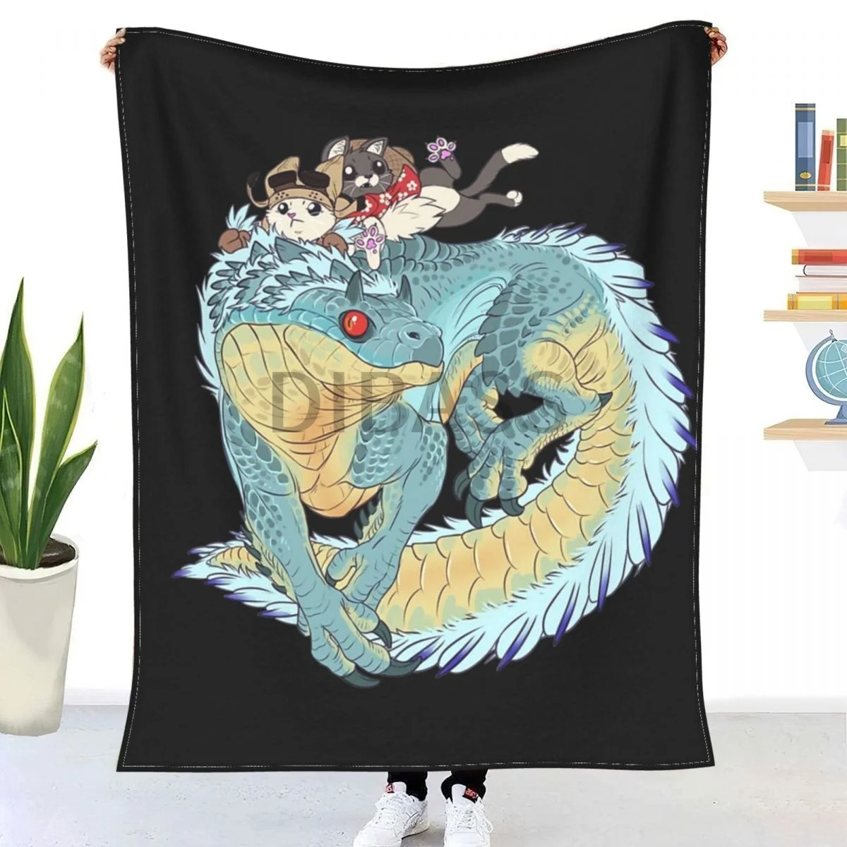 

Tobi-Kadachi Rodeo Comforter 3D Printed Flannel Throw Blanket