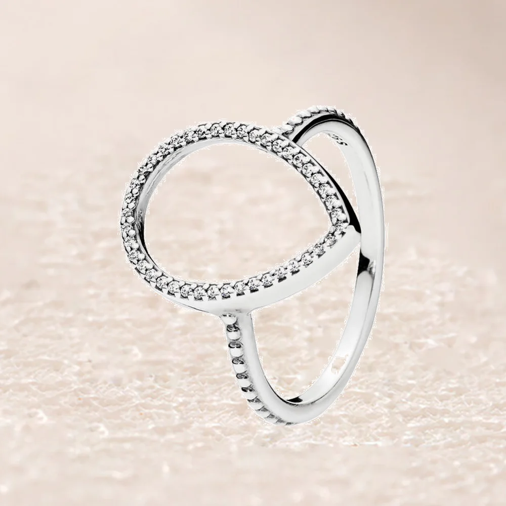 

196253CZ TEARDROP SILHOUETTE RING
