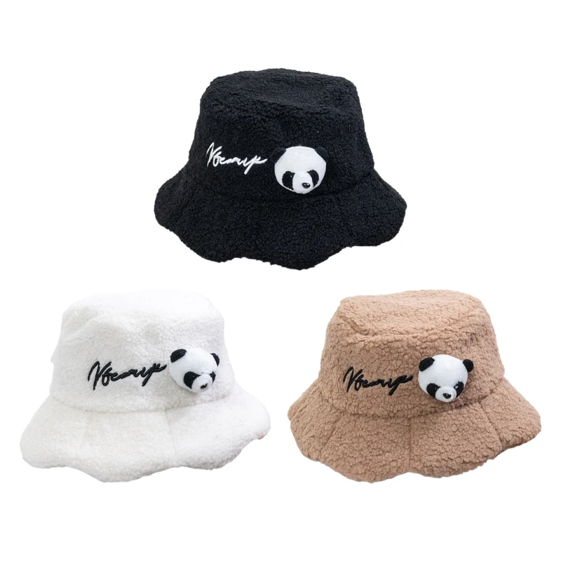 

Модная Рыбацкая шапка Q39C с надписью, милая шапка-панда для умывальника, непромокаемая зимняя Панама для детей, для активного отдыха