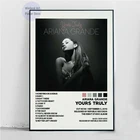 Плакат Ariana Grande MT785 с изображением музыкального альбома, Обложка с изображением по-настоящему на стене, Картина на холсте, плакаты, принты для гостиной, домашний декор