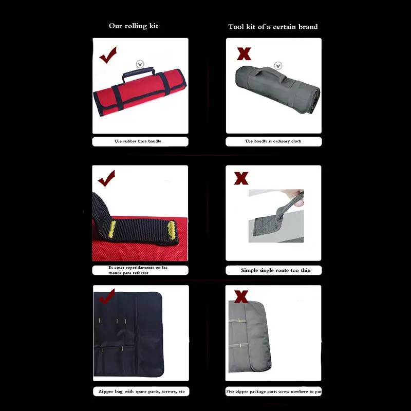 Многофункциональная Универсальная сумка для инструментов мотоциклов карманная