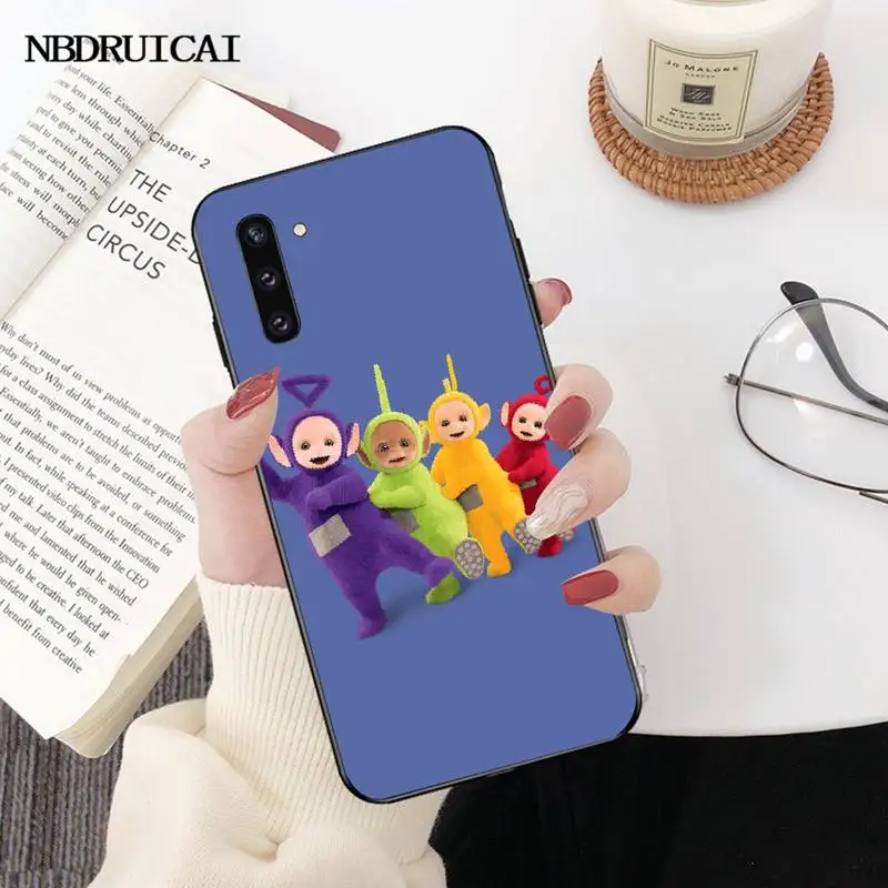 Мягкий силиконовый черный чехол для телефона PENGHUWAN Teletubbies Samsung Note 3 4 5 7 8 9 10 pro M10 20 30 |